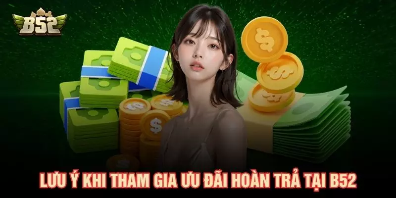 Lưu ý khi tham gia ưu đãi hoàn trả tại B52